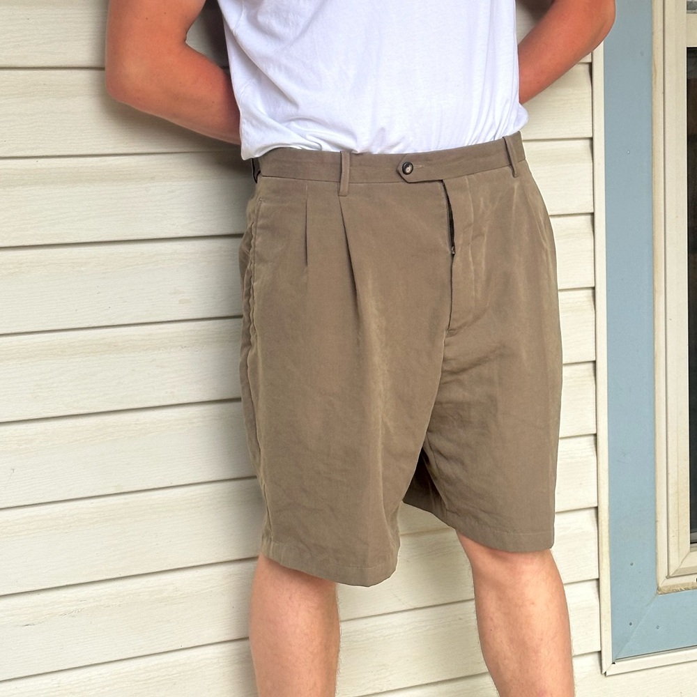 Balmain Paris green shorts